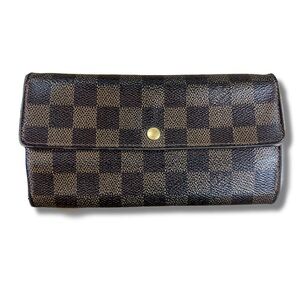 Louis Vuitton Damier Ebene Sarah Envelope Wallet Vintage France